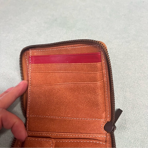 Hammitt 5 north zip wallet hermosa saddle rustic leather gunmetal hardware - Picture 9 of 9
